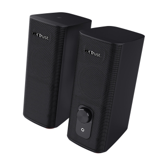 Altavoces 2.0 Bluetooth Trust Cetic 24970 18w Color Negro Bt Y Jack 3.5mm Control De Volumen Alimentado por USB