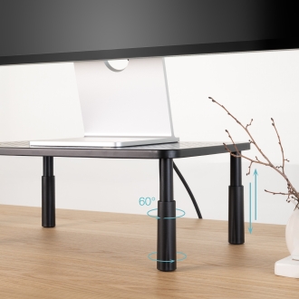 Soporte elevador regulable para monitor TooQ TQMR086 negro