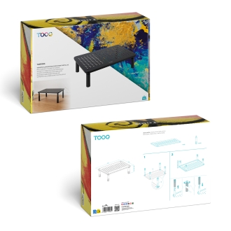 Soporte elevador regulable para monitor TooQ TQMR086 negro