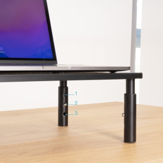 Soporte elevador regulable para monitor TooQ TQMR081 negro