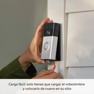 Videoportero Exterior Ring Doorbell Battery 1440p Wifi Compatible Ios, Android