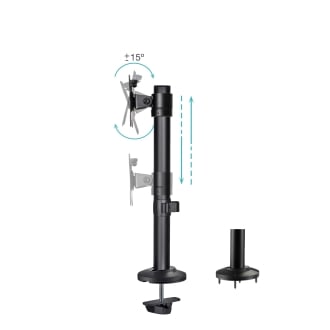 Soporte de mesa TooQ DB1131TN-B 17" a 32" negro