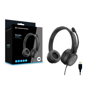Auriculares Conceptronic POLONA05B USB negro
