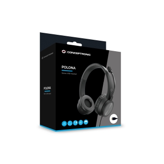 Auriculares Conceptronic POLONA05B USB negro