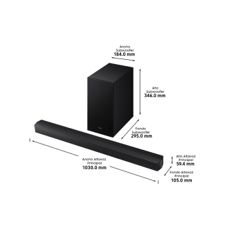 Barra de sonido Samsung HWB650F 3.1 370?W Dolby BT