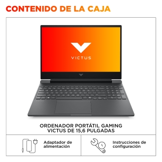 HP Victus Gaming 15-fa2709ns i5-13420h 15.6" 16GB 512GB RTX 4050 6GB FreeDos mica plata