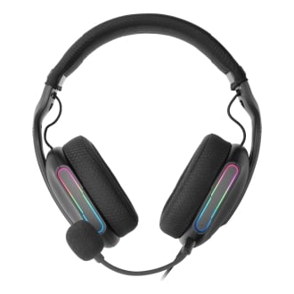 Auriculares Mars Gaming Mhpro Argb Jack 3.5mm Alimentacion Usb Control Volumen negro