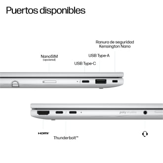 Portatil hp elitebook 8 flip g1i ai 13.3 pulgadas ultra 5 - 225u -  16gb -  ssd 512gb -  w11p -  tactil