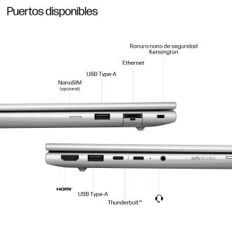 Portatil hp elitebook 6 g1i ai 13.3 pulgadas ultra 5 - 225u -  16gb -  ssd 512gb -  w11p