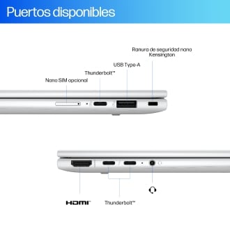 Portatil hp elitebook x flip g1i ai 14 pulgadas ultra 7 - 258v -  32gb -  ssd 1tb -  w11p