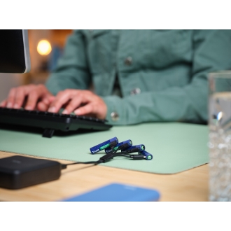 Pilas AAA recargables Trust USB-C 500 mAh pack 4 unidades 25671