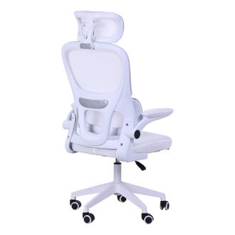 Silla ergonómica Mars Gaming MGCERGOPROWH malla transpirable soporte lumbar blanco