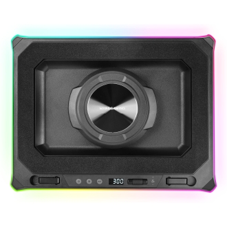 Base refrigeradora para portátiles 18" Mars Gaming Mnbcultra con soporte de móvil Rgb Hub Usb