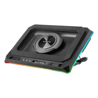 Base refrigeradora para portátiles 18" Mars Gaming Mnbcultra con soporte de móvil Rgb Hub Usb