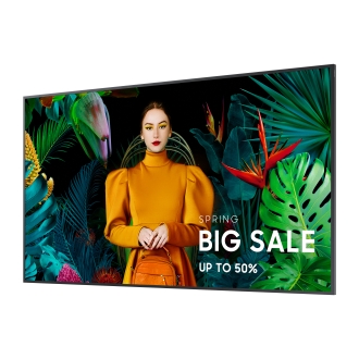 Pantalla plana para señalización Samsung LH55QBCEBGCXEN 55" Wifi 350 cd / m² 4K Ultra HD Negro Tizen 16/7