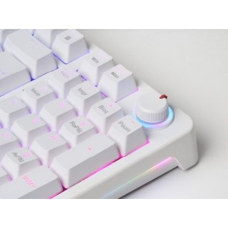 Teclado Mars Gaming mkprowyes Silent switch rgb blanco