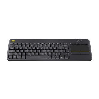 Teclado inalámbrico Logitech K400 Plus touchpad negro -Ingles-