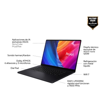 ASUS ProArt H7606WP-SC104W AI R9 HX370 16" Oled 32GB 1TB RTX 5070 8GB W11