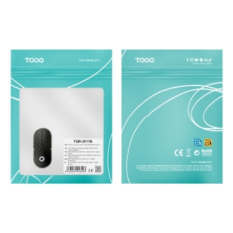 Lector de tarjetas Tooq DNIe USB tipo C 2.0 negro