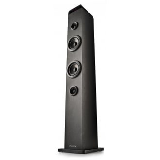 ALTAVOZ TORRE PORTATIL NGS SKY CHARM PRO BK 50W BT 5.4 FM USB AUX. OPTICA MADERA NEGRO