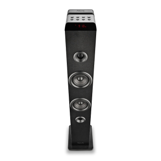ALTAVOZ TORRE PORTATIL NGS SKY CHARM PRO BK 50W BT 5.4 FM USB AUX. OPTICA MADERA NEGRO