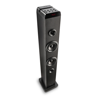 ALTAVOZ TORRE PORTATIL NGS SKY CHARM PRO BK 50W BT 5.4 FM USB AUX. OPTICA MADERA NEGRO