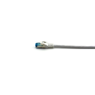 LATIGUILLO APANTALLADO S/FTP CAT6A  CONECTOR ANGULO RECTO LIBRE HALOGENOS 5M COLOR BLANCO