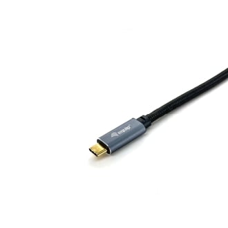 CABLE USB-C MACHO USB-C MACHO USB 3.2 2M TRANSFERENCIA 10G 5A  4K (100W) COLOR NEGRO