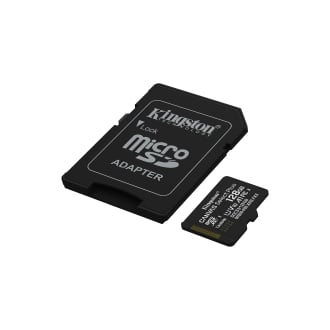 MEMORIA SD MICRO 128GB KINGSTON CLASE 10 +  ADAPTADOR CANVAS Select PLUS 100MB/S SDCS3/128GB