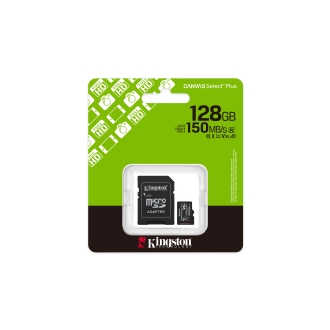 MEMORIA SD MICRO 128GB KINGSTON CLASE 10 +  ADAPTADOR CANVAS Select PLUS 100MB/S SDCS3/128GB