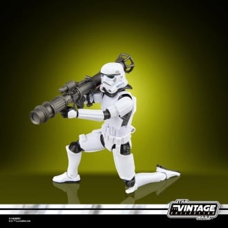 Figura hasbro star wars the vintage collection jedi survivor rocket launcher trooper
