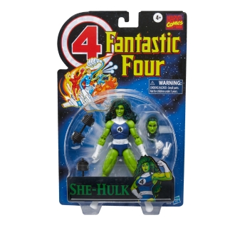 Figura hasbro marvel legends series retro fantastic four she hulk