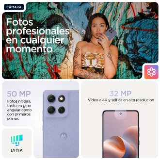 Motorola moto g86 power 5G 16,9 cm (6.67") SIM doble Android 15 USB Tipo C 8 GB 512 GB 6720 mAh Lila