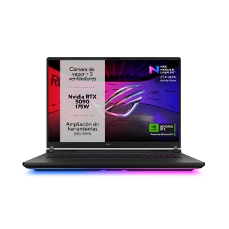 ASUS ROG Strix SCAR 18 G835LX-SA046W 45,7 cm (18") DDR5-SDRAM NVIDIA GeForce RTX 5090 Wi-Fi 7 (802.11be)