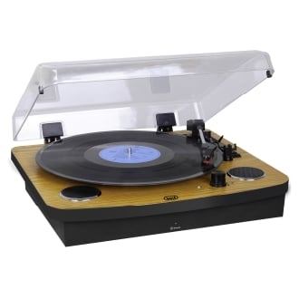 Trevi TT 1022 BT Tocadiscos de tracción directa Negro, Madera