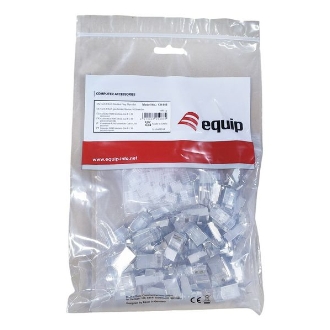 KIT 50 CONECTORES RJ45 EQUIP CATEGORIA 8.1 APANTALLADO 121148