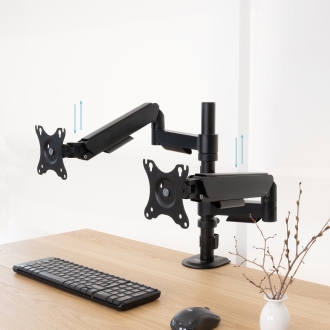 TooQ DB1533TNR-B soporte para monitor 81,3 cm (32") Escritorio Negro