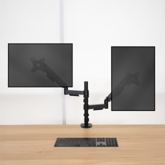 TooQ DB1533TNR-B soporte para monitor 81,3 cm (32") Escritorio Negro