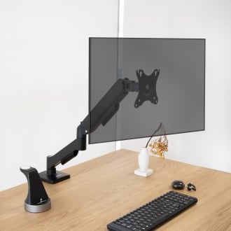 TooQ DB1733TNR-B soporte para monitor 81,3 cm (32") Escritorio Negro