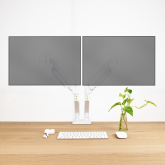 TooQ DB1434TNR-W soporte para monitor 86,4 cm (34") Escritorio Blanco