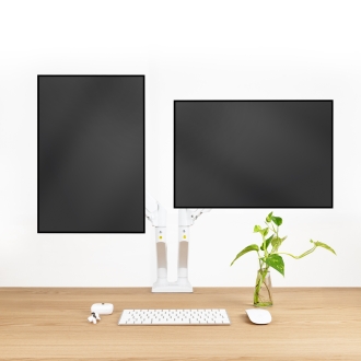 TooQ DB1434TNR-W soporte para monitor 86,4 cm (34") Escritorio Blanco
