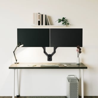 TooQ LP1434TNR-B soporte para monitor 86,4 cm (34") Escritorio Blanco