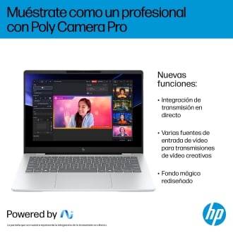 Portatil hp omnibook 7 ai 14 - fr0012ns 14 pulgadas ultra 5 225u -  16gb -  ssd 1tb -  w11 -  aluminio plateado