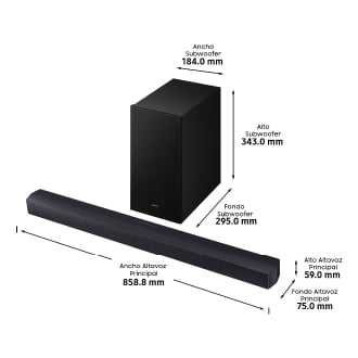 BARRA DE SONIDO SAMSUNG HWB450F 2.1 300W DOLBY BT