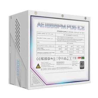 GIGABYTE AORUS ELITE P1000W ICE unidad de fuente de alimentación 1000 W 20+4 pin ATX Blanco
