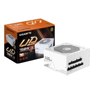GIGABYTE UD750GM PG5 V2 ICE unidad de fuente de alimentación 750 W 20+4 pin ATX Blanco