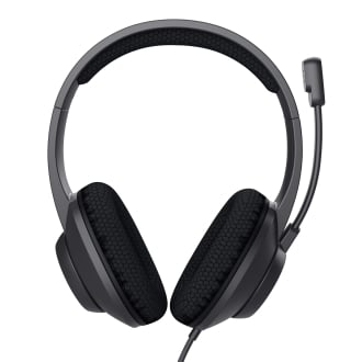 HEADSET USB-C TRUST AYDA MAX COLOR NEGRO CABLE 1,8m ADAPTADOR USB-C A USB-A ENC