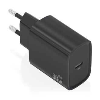 Cargador rápido AISENS 30W USB-C negro