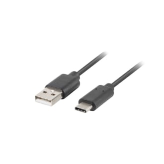 Cable Lanberg USB A 3.2 macho a USB C macho 1,8 m Negro