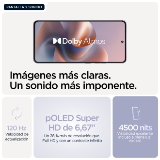 Motorola moto g86 5G 16,9 cm (6.67") SIM doble Android 15 USB Tipo C 8 GB 256 GB 5200 mAh Lila